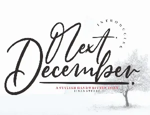 Next December font