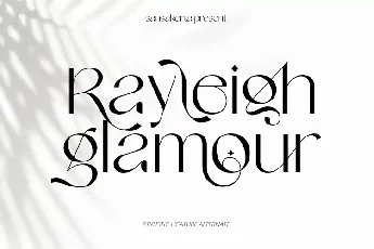 Rayleigh Glamour font