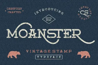 Moanster Display font