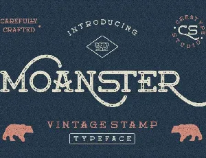 Moanster Display font