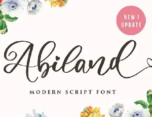 Abiland Calligraphy font