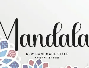 Mandala Handwritten Typeface font