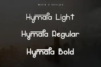 Hymala font