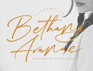 Bethany Avanue font