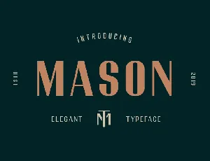 Mason Elegant Typeface font