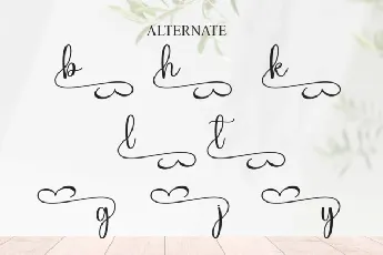 Bisney Script font