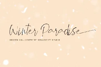 Winter Paradise Modern Script font