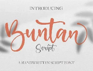 Buntan font