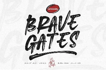 Brave Gates font