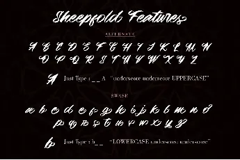 Sheepfold font