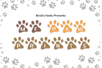 MF Paw Prints font