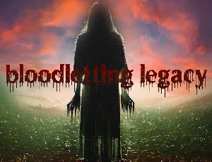 Bloodletting Legacy font