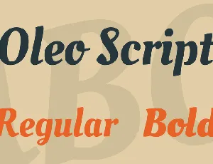 Oleo Script font