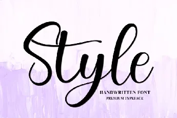 Style Typeface font