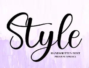 Style Typeface font