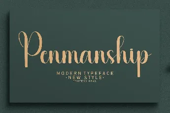 Penmanship font