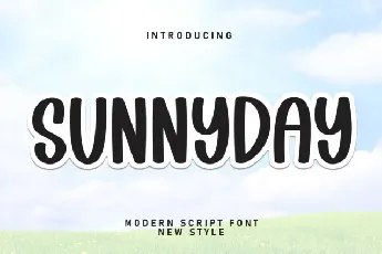 Sunnyday Display font