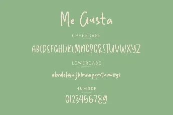 Me Gusta Demo font