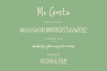 Me Gusta Demo font