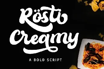 RÃ¶sti Creamy Bold Script font