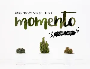 Momento Script Free Download font