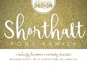 Shorthalt Script Free font