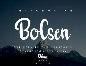 Bolsen font