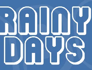 Rainy Days font