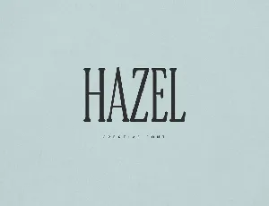 Hazel font