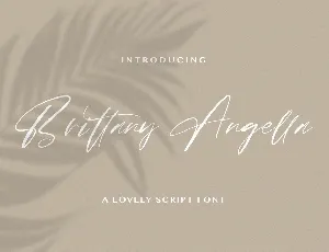 Brittany Angella font