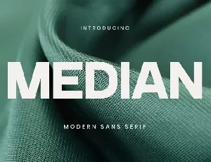 Median font