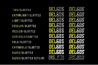 Delgos font