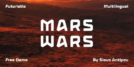 Mars Wars font