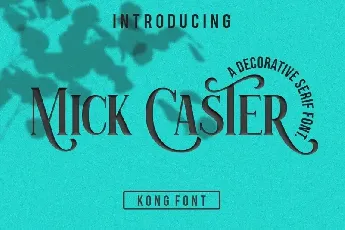 Mick Caster Serif font