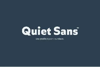 Quiet Sans Family font