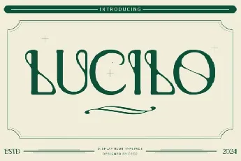 Lucilo Blur font