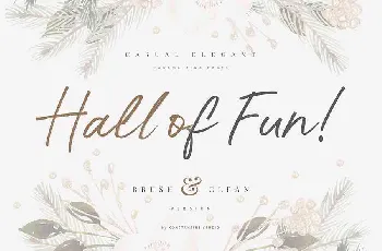 Hall Of Fun Script Free Download font