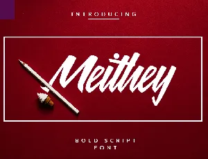 Meithey Bold Script Free font