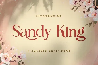 Sandy King font