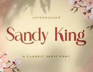 Sandy King font