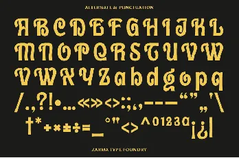 Trivenia font