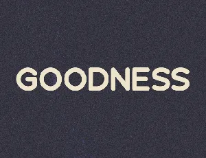 Goodness font