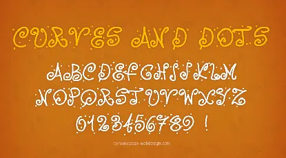 PWCurvesAndDots font