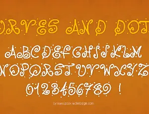 PWCurvesAndDots font