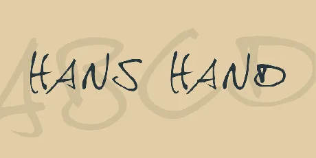 hans hand font