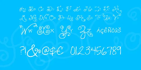 Janda Swirlygirl font