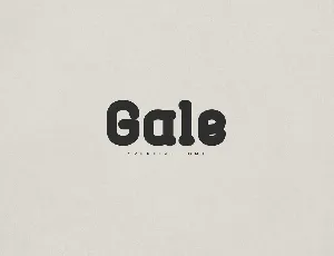 Gale font