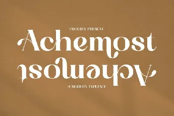 Achemost font