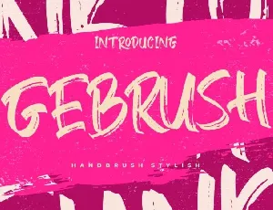 Gebrush font