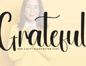 Grateful Script font